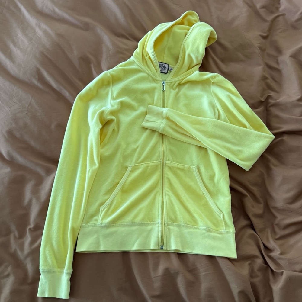 Juicy Couture Pink Label Velour Track Sweatshirt size L